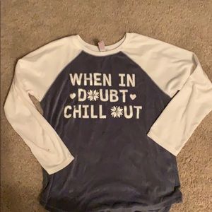 Fleece pj top